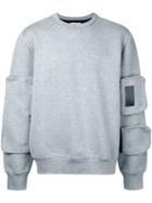 Public School Sleeve Detail Sweatshirt - Grey