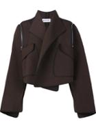 Maticevski Oversized Jacket, Women's, Size: 8, Brown, Cotton