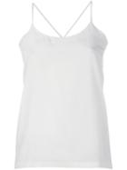 Christian Wijnants Tigra Crossback Strap Tank Top, Women's, Size: 38, Nude/neutrals, Silk Crepe