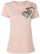 Valentino Embroidered T-shirt - Nude & Neutrals