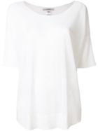 La Fileria For D'aniello Sheer Half Sleeve Blouse - White