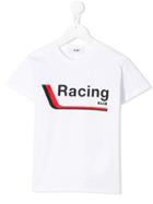 Msgm Kids Racing T-shirt - White