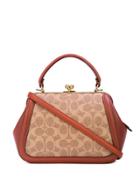 Coach Patterned Panel Tote Bag - Brown