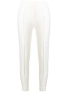 Le Tricot Perugia Cropped Fitted Trousers - White