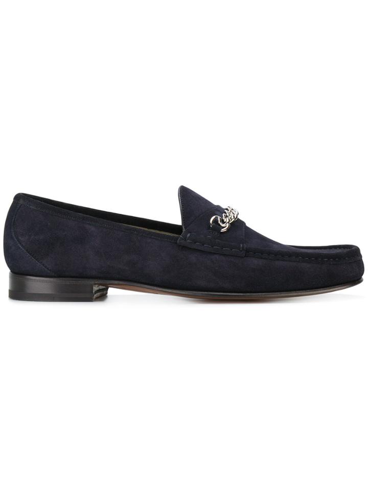 Tom Ford Chain Buckle Loafers - Blue