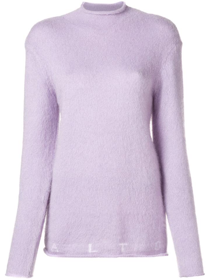 Aalto Round Neck Jumper - Pink & Purple