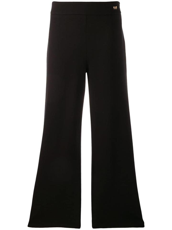 Cavalli Class Flared Leg Trousers - Black