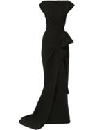 Maticevski Hourglass Side Slit Gown - Black
