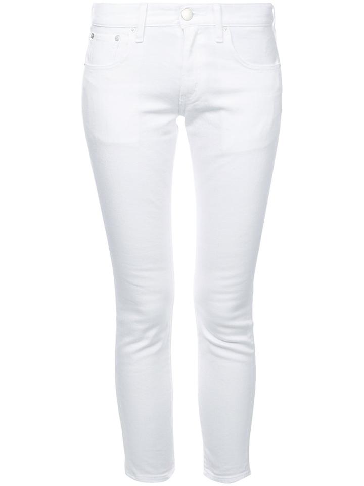 Red Card - Skinny Jeans - Women - Cotton/polyurethane - 23, White, Cotton/polyurethane