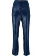 Emilio Pucci Sequined Cropped Trousers