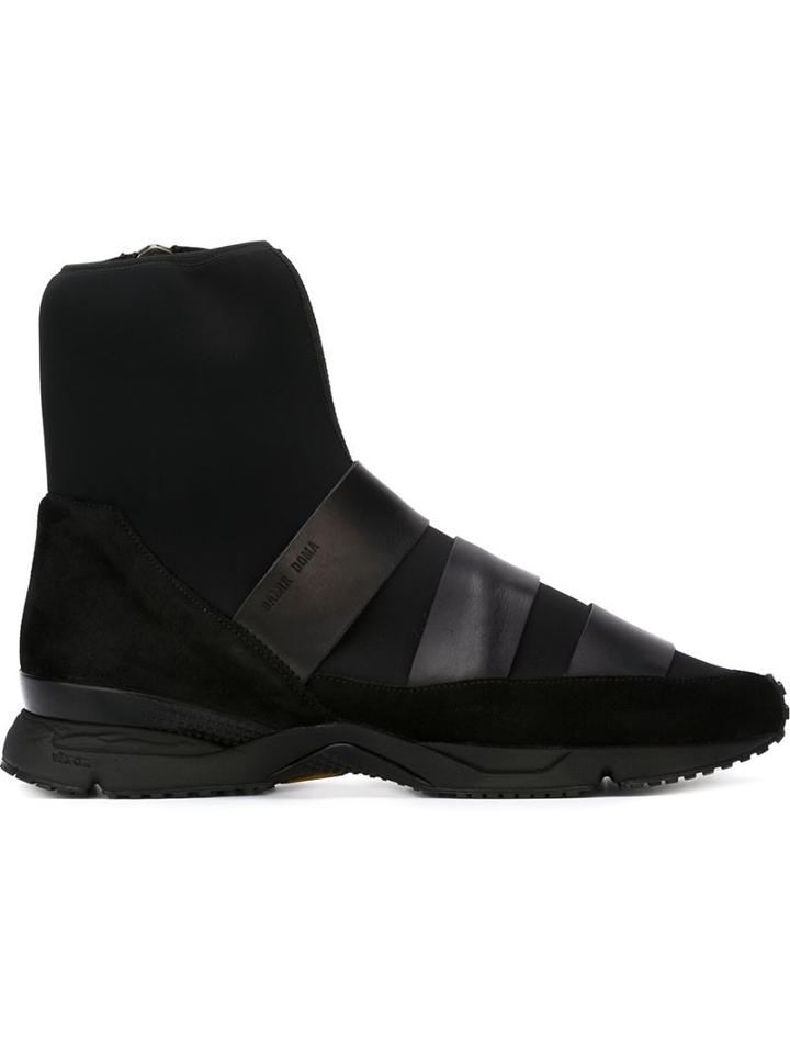 Damir Doma Flash Hi-top Sneakers, Men's, Size: 41, Black, Leather/polyester/rubber