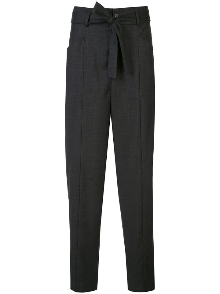 Isabel Marant Étoile Loose-fit Belted Trousers - Grey