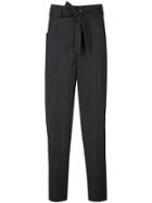 Isabel Marant Étoile Loose-fit Belted Trousers - Grey