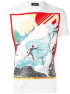 Ski Print T-shirt - Men - Cotton - M, White, Cotton, Dsquared2
