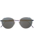 Thom Browne - Round Frame Sunglasses - Unisex - Metal (other) - 50, Grey, Metal (other)