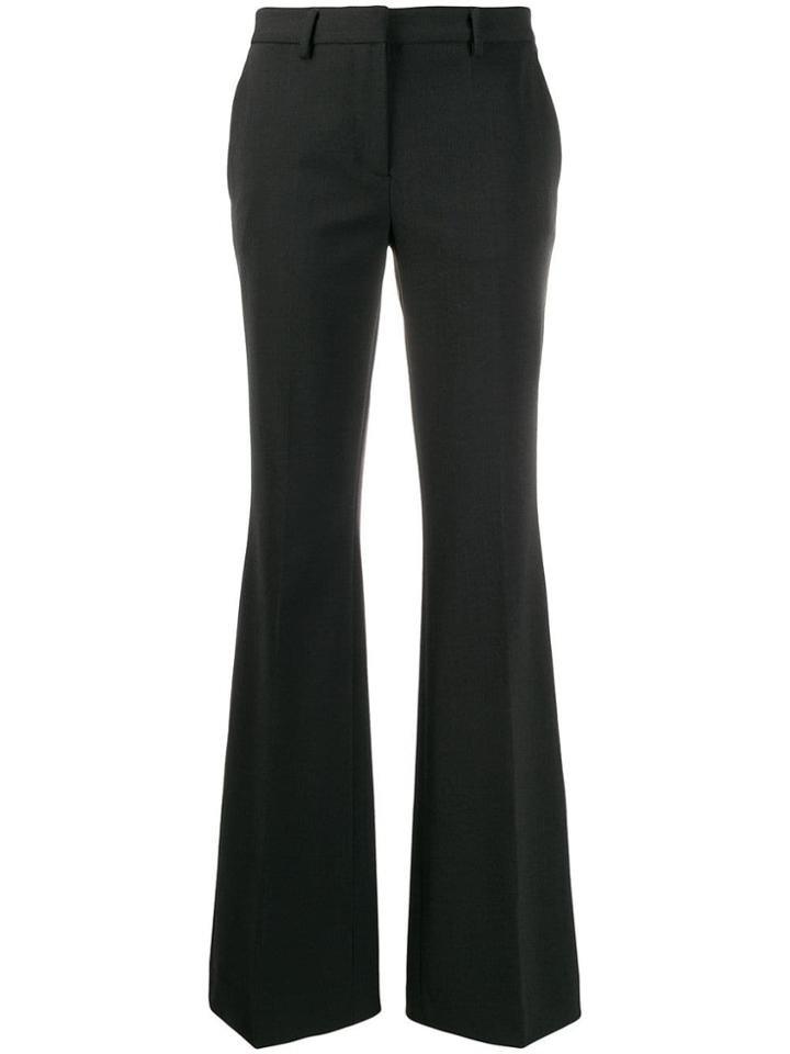 Brag-wette Tailored Flared Trousers - Grey