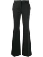 Brag-wette Tailored Flared Trousers - Grey
