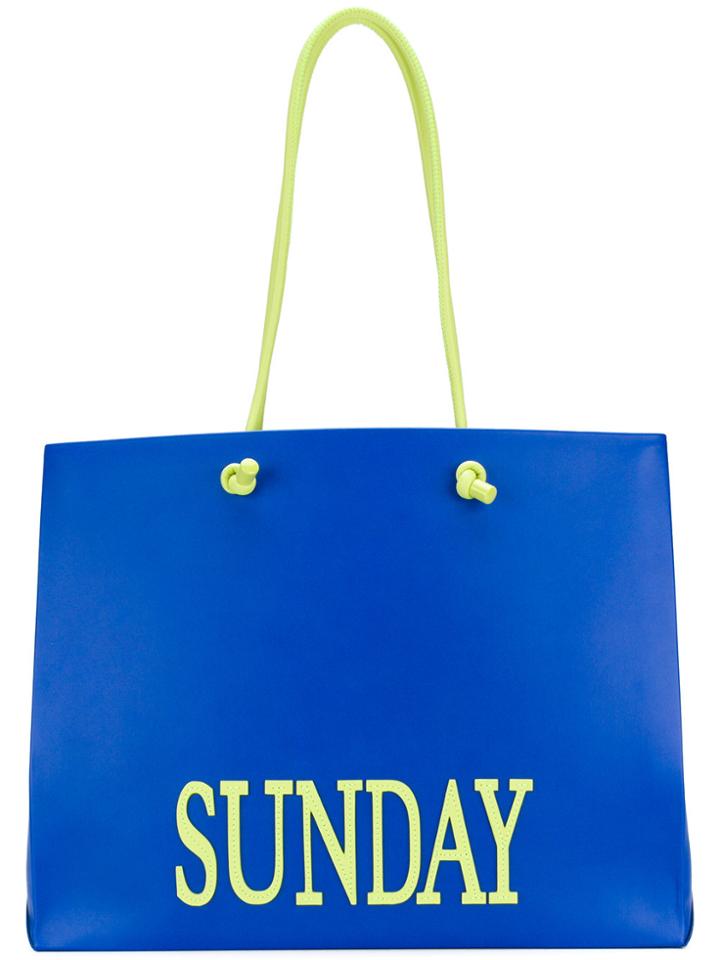 Alberta Ferretti Large Sunday Tote - Blue