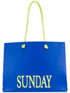 Alberta Ferretti Large Sunday Tote - Blue