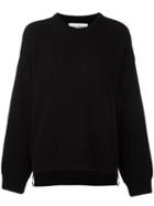 Paco Rabanne Side Zip Jumper, Women's, Size: Small, Black, Wool/cotton/polyurethane/polyethylene