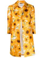 Dolce & Gabbana Vintage Sunflowers Print Coat - Yellow