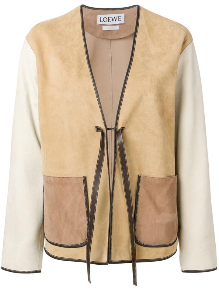 Loewe Tie Waist Jacket - Neutrals
