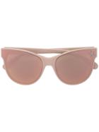Stella Mccartney Eyewear Star Embellished Cat Eye Sunglasses - Nude &