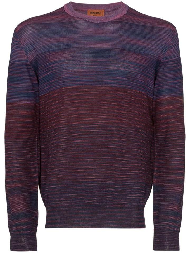 Missoni Signature Stripe Sweater - Purple