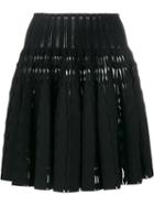 Alaïa Flared Mini Skirt, Women's, Size: 38, Black, Viscose/polyester/polyamide/spandex/elastane