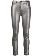 Pinko Metallic Skinny Jeans - Grey