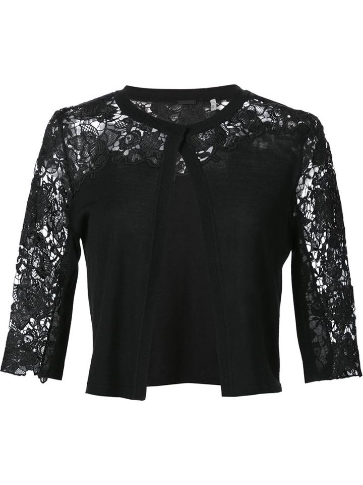Elie Tahari Lace Panel Bolero