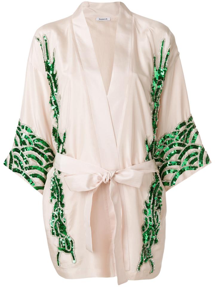 P.a.r.o.s.h. Gomono Kimono - Pink & Purple