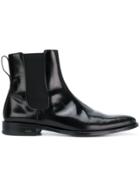 Ami Alexandre Mattiussi Chelsea Boots With Thick Leather Sole - Black