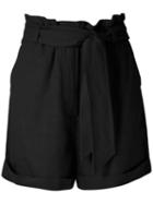 Nk Arthur Linen Shorts - Black