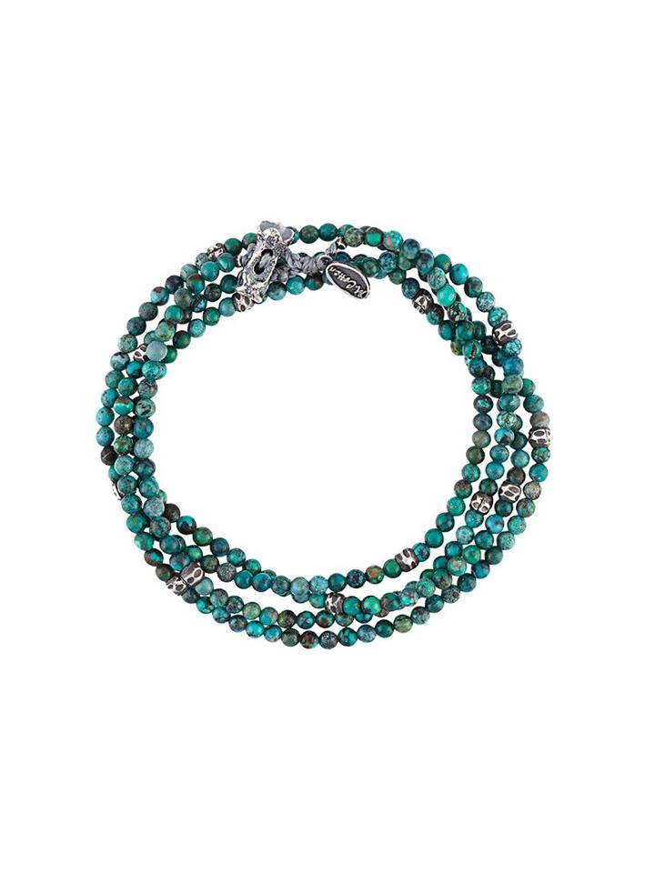 M. Cohen Beaded Wrap Bracelet, Men's, Size: Medium, Green