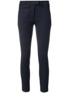 Dondup Twill Perfect Cropped Skinny Trousers - Blue
