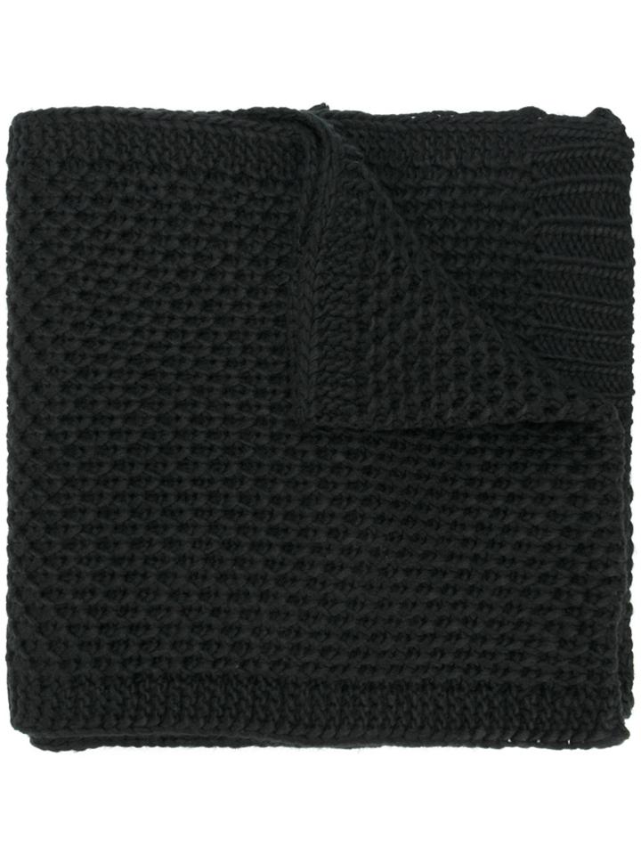 Twin-set Leather Corsage Scarf - Black