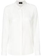 Emporio Armani - Long Sleeved Blouse - Women - Silk - 44, White, Silk