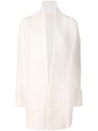 Michael Michael Kors Cable Knit Open Cardigan - Nude & Neutrals