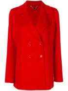 Marc Cain Double Breasted Jacket - Red
