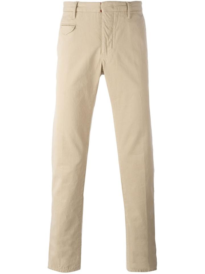 Incotex Slim Fit Chinos, Men's, Size: 33, Nude/neutrals, Cotton
