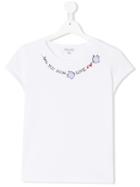 Simonetta Teen Sea You Soon Print T-shirt - White