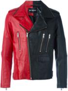Misbhv 'sonic Youth' Colour Block Jacket, Men's, Size: Medium, Black, Leather