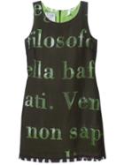 Moschino Vintage Layered Letter Dress