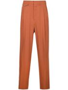 Lemaire High Waisted Loose Fit Trousers - Yellow & Orange