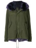 Mr & Mrs Italy Fur Trimmed Parka Coat - Green
