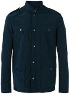 Armani Jeans - Button Detail Military Jacket - Men - Polyamide/polyester - 56, Blue, Polyamide/polyester