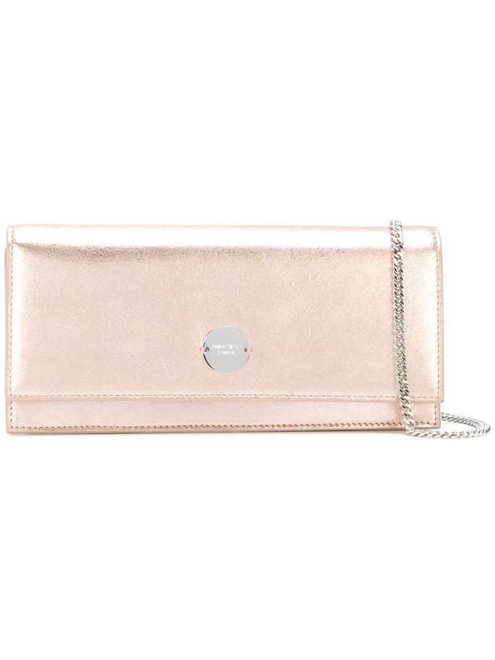 Jimmy Choo - Foldover Shoulder Bag - Women - Leather - One Size, Grey, Leather
