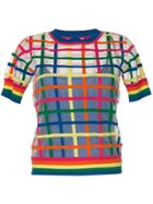 Mira Mikati Transparent Check Top - Multicolour