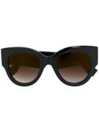Fendi Eyewear Oversized Sunglasses - Black